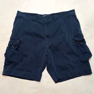 Polo Ralph Lauren Cargo Shorts Size 42 Navy Classic Chino Loose Relaxed Baggy